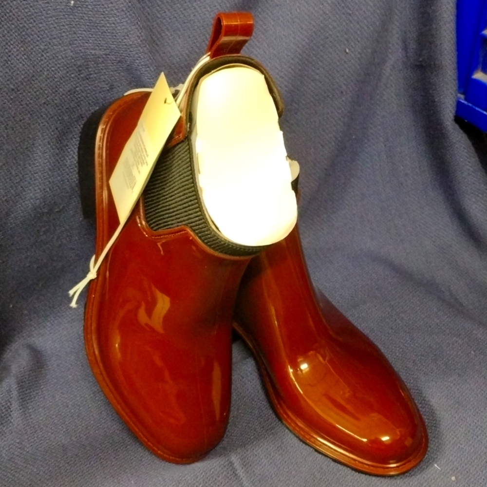 Women's Camille Heeled Boots - A New Day™ Waterproof Burgundy New Size 7